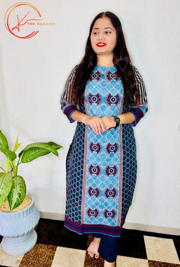 Cotton three piece black suit with dupatta - Image 2